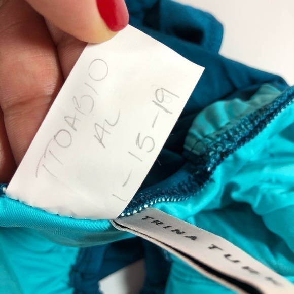 Trina Turk Cut Out One Piece Swimsuit Turquoise S - Picture 11 of 11